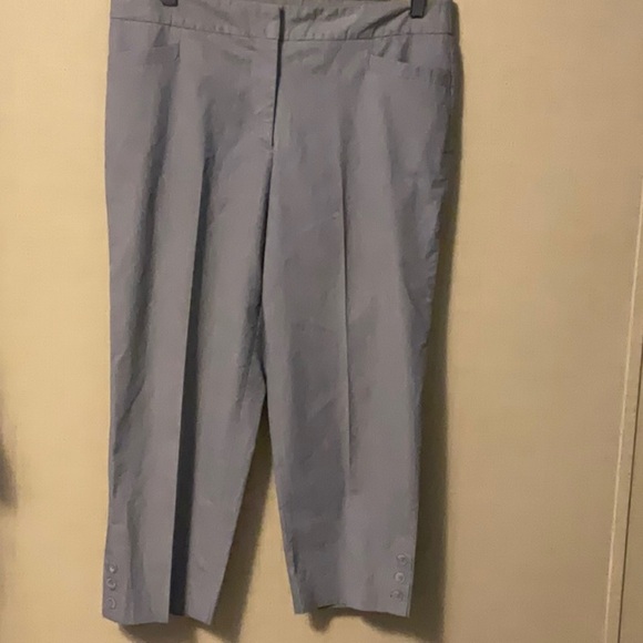 Roz & Ali Light Blue Capris - Picture 1 of 5